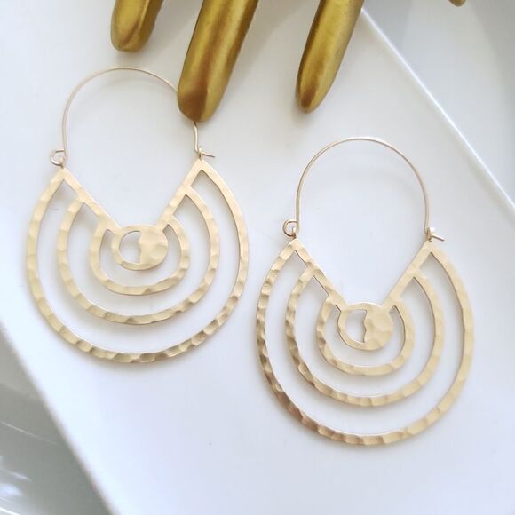 New! Zara Circles Hoop Earrings - Picture 5 of 12